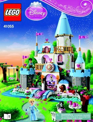 Notice / Instructions de Montage - LEGO - Disney - 41055 - Le château de Cendrillon: Page 1