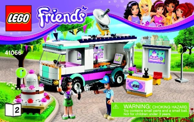 Notice / Instructions de Montage - LEGO - Friends - 41056 - Le camion TV de Heartlake City: Page 1