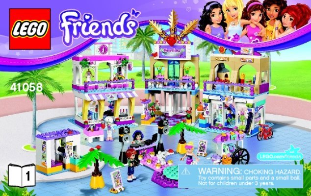 Notice / Instructions de Montage - LEGO - Friends - 41058 - Le centre commercial d'Heartlake City: Page 1