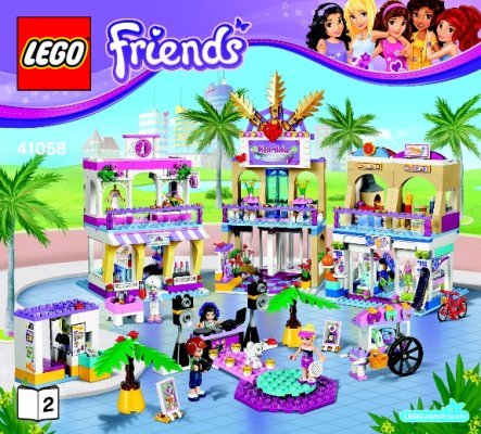 Notice / Instructions de Montage - LEGO - Friends - 41058 - Le centre commercial d'Heartlake City: Page 1