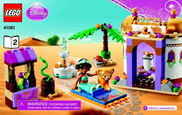 Notice / Instructions de Montage - LEGO - Disney Princess - 41061 - Le palais de Jasmine: Page 1