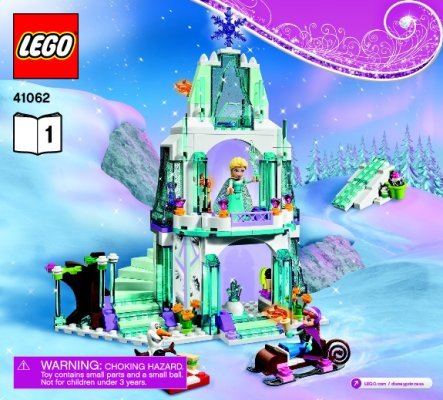 Notice / Instructions de Montage - LEGO - Disney Princess - 41062 - Le palais de glace d'Elsa: Page 1