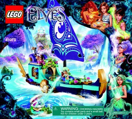 Notice / Instructions de Montage - LEGO - Elves - 41073 - Le bateau magique de Naida et Aira: Page 1