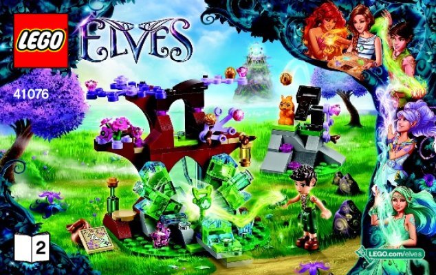 Notice / Instructions de Montage - LEGO - Elves - 41076 - Le cristal secret de Farran: Page 1