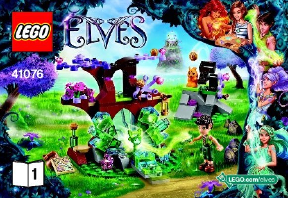 Notice / Instructions de Montage - LEGO - Elves - 41076 - Le cristal secret de Farran: Page 1