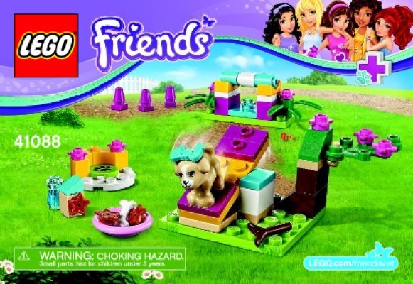 Notice / Instructions de Montage - LEGO - Friends - 41088 - Le dressage du chiot: Page 1