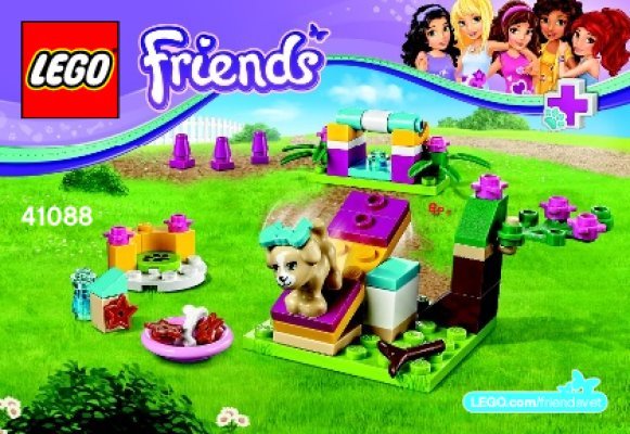 Notice / Instructions de Montage - LEGO - Friends - 41088 - Le dressage du chiot: Page 1