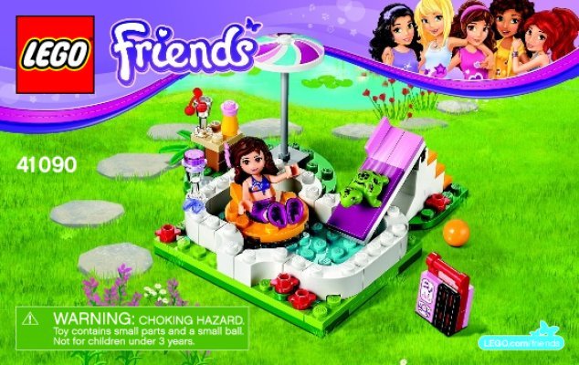 Notice / Instructions de Montage - LEGO - Friends - 41090 - La piscine d'Olivia: Page 1