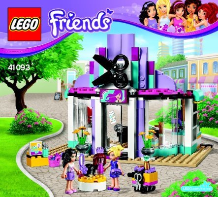 Notice / Instructions de Montage - LEGO - Friends - 41093 - Le salon de coiffure d'Heartlake City: Page 1