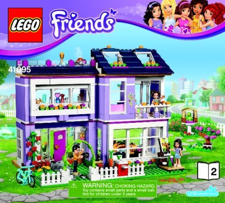 Notice / Instructions de Montage - LEGO - Friends - 41095 - La maison d'Emma: Page 1