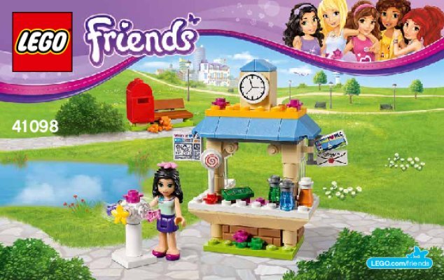 Notice / Instructions de Montage - LEGO - Friends - 41098 - Le kiosque d'Emma: Page 1