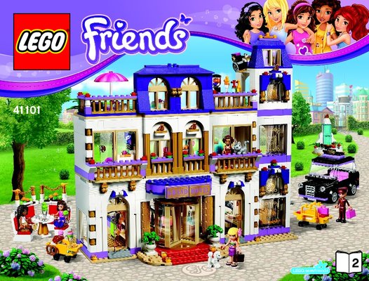 Notice / Instructions de Montage - LEGO - Friends - 41101 - Le grand hôtel de Heartlake City: Page 1