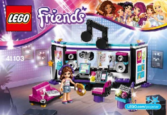 Notice / Instructions de Montage - LEGO - Friends - 41103 - Le studio d'enregistrement: Page 1