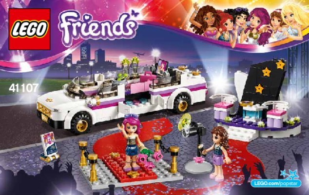 Notice / Instructions de Montage - LEGO - Friends - 41107 - La limousine de la chanteuse: Page 1