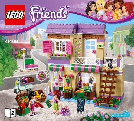 Notice / Instructions de Montage - LEGO - Friends - 41108 - Le marché de Heartlake City: Page 1