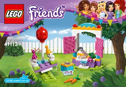 Notice / Instructions de Montage - LEGO - Friends - 41113 - L'anniversaire des lapins: Page 1