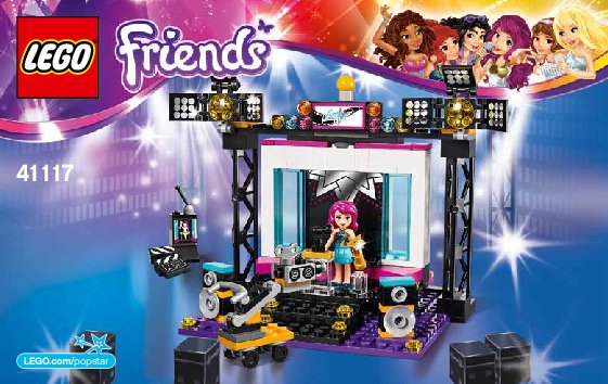 Notice / Instructions de Montage - LEGO - Friends - 41117 - Le plateau TV Pop Star: Page 1