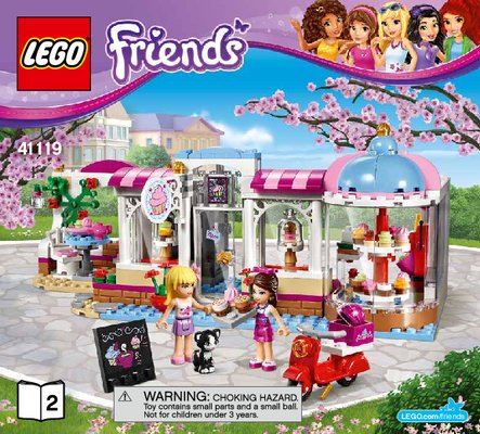 Notice / Instructions de Montage - LEGO - Friends - 41119 - Le cupcake café d'Heartlake City: Page 1