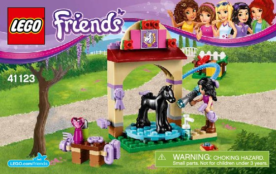 Notice / Instructions de Montage - LEGO - Friends - 41123 - Le toilettage du poulain: Page 1