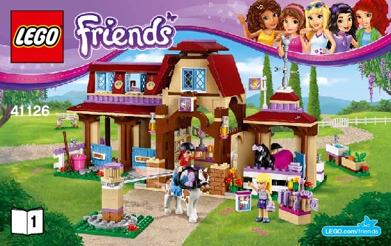 Notice / Instructions de Montage - LEGO - Friends - 41126 - Le club d'équitation de Heartlake City: Page 1