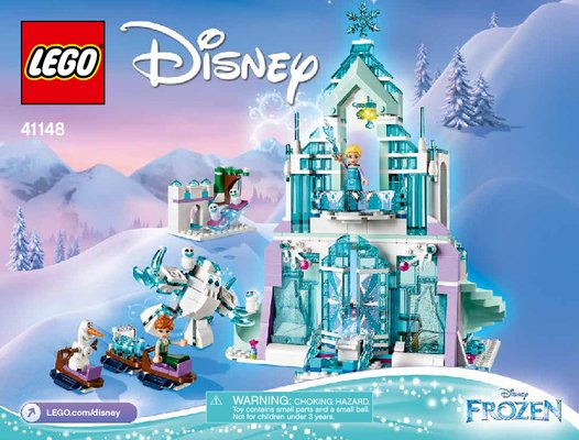 Notice / Instructions de Montage - LEGO - Disney - 41148 - Le palais des glaces magique d'Elsa: Page 1