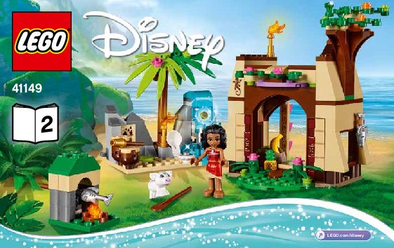 Notice / Instructions de Montage - LEGO - Disney - 41149 - L'aventure sur l'île de Vaiana: Page 1