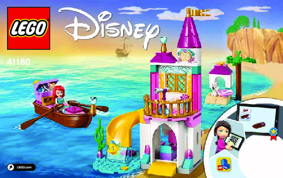 Notice / Instructions de Montage - LEGO - 41160 - Ariel's Seaside Castle: Page 1