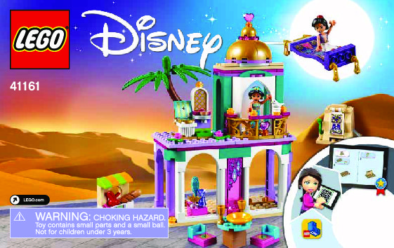 Notice / Instructions de Montage - LEGO - 41161 - Aladdin and Jasmine's Palace Adventures: Page 1