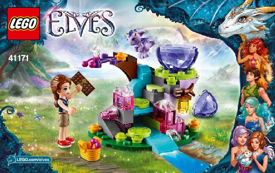 Notice / Instructions de Montage - LEGO - Elves - 41171 - Emily Jones et le bébé dragon: Page 1