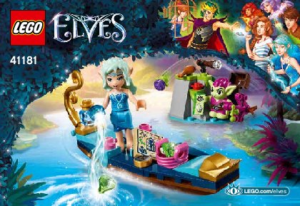 Notice / Instructions de Montage - LEGO - Elves - 41181 - La gondole de Naida et le voleur gobelin: Page 1