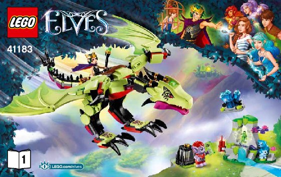 Notice / Instructions de Montage - LEGO - Elves - 41183 - Le dragon maléfique du roi des Gobelins: Page 1