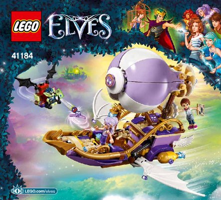 Notice / Instructions de Montage - LEGO - Elves - 41184 - Le dirigeable d’Aira et la poursuite de l’amulette: Page 1