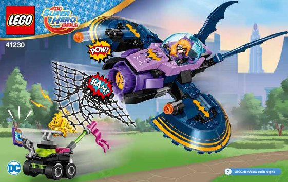 Notice / Instructions de Montage - LEGO - DC Super Hero Girls - 41230 - La poursuite en Batjet de Batgirl™: Page 1