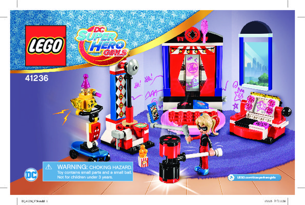 Notice / Instructions de Montage - LEGO - DC Super Hero Girls - 41236 - La chambre d'Harley Quinn™: Page 1