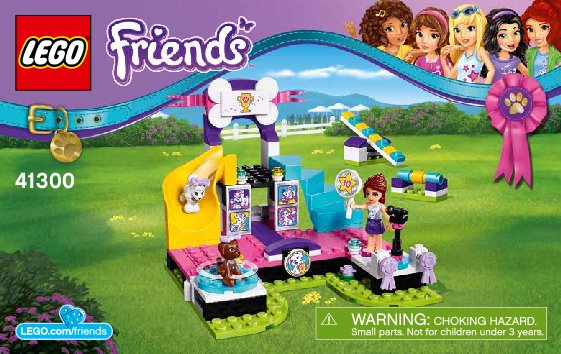 Notice / Instructions de Montage - LEGO - Friends - 41300 - Le concours canin pour chiots: Page 1