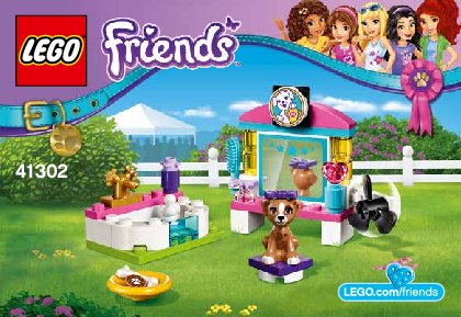 Notice / Instructions de Montage - LEGO - Friends - 41302 - Le toilettage des chiots: Page 1