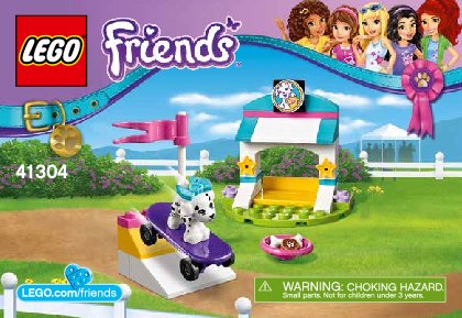 Notice / Instructions de Montage - LEGO - Friends - 41304 - Le spectacle des chiots: Page 1