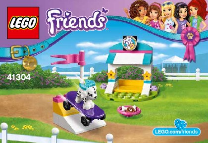 Notice / Instructions de Montage - LEGO - Friends - 41304 - Le spectacle des chiots: Page 1