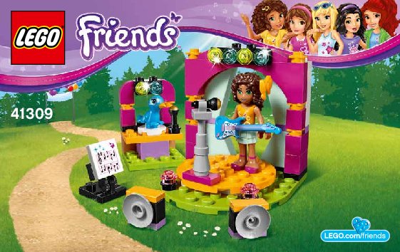 Notice / Instructions de Montage - LEGO - Friends - 41309 - Le duo musical d'Andréa: Page 1