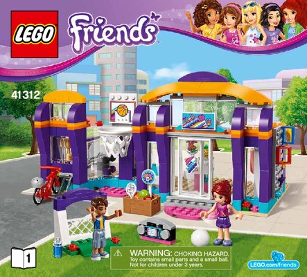 Notice / Instructions de Montage - LEGO - Friends - 41312 - Le centre sportif d'Heartlake City: Page 1