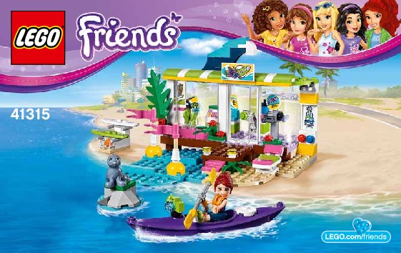 Notice / Instructions de Montage - LEGO - Friends - 41315 - Le magasin de plage: Page 1