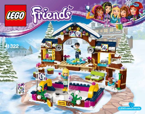 Notice / Instructions de Montage - LEGO - Friends - 41322 - La patinoire de la station de ski: Page 1