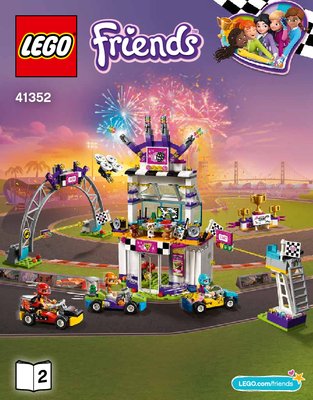 Notice / Instructions de Montage - LEGO - 41352 - The Big Race Day: Page 1