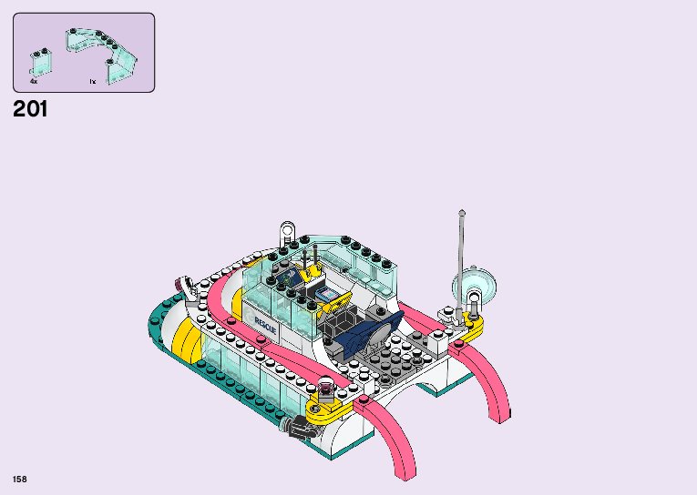 lego rescue boat instructions