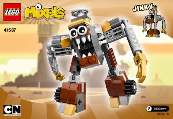 Notice / Instructions de Montage - LEGO - Mixels - 41537 - Jinky: Page 1