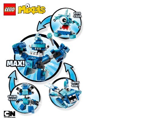 Notice / Instructions de Montage - LEGO - Mixels - 41539 - Krog: Page 1