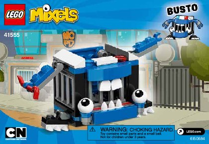 Notice / Instructions de Montage - LEGO - Mixels - 41555 - Busto: Page 1