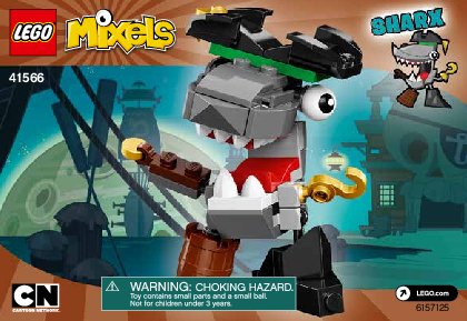 Notice / Instructions de Montage - LEGO - Mixels - 41566 - Sharx: Page 1