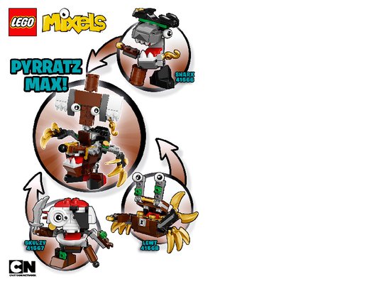 Notice / Instructions de Montage - LEGO - Mixels - 41567 - Skulzy: Page 1