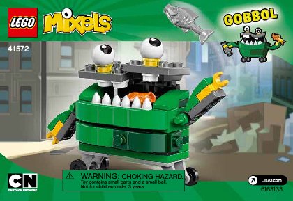 Notice / Instructions de Montage - LEGO - Mixels - 41572 - Gobbol: Page 1